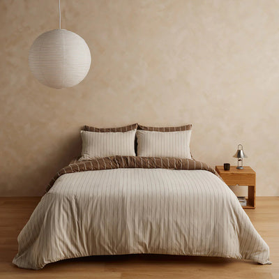 Versa Duvet Cover - Caramel & Cream