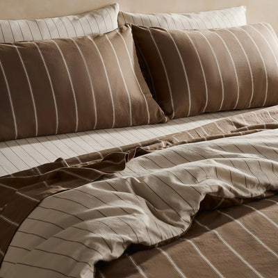 Versa Duvet Cover - Caramel & Cream