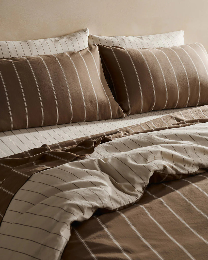 Versa Duvet Cover - Caramel & Cream