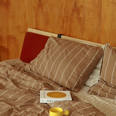 Versa Duvet Cover - Caramel & Cream