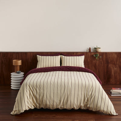 Versa Duvet Cover - Chamomile & Wine