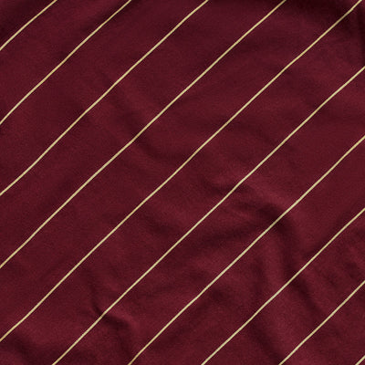 Wine Pinstripe Pillowcases