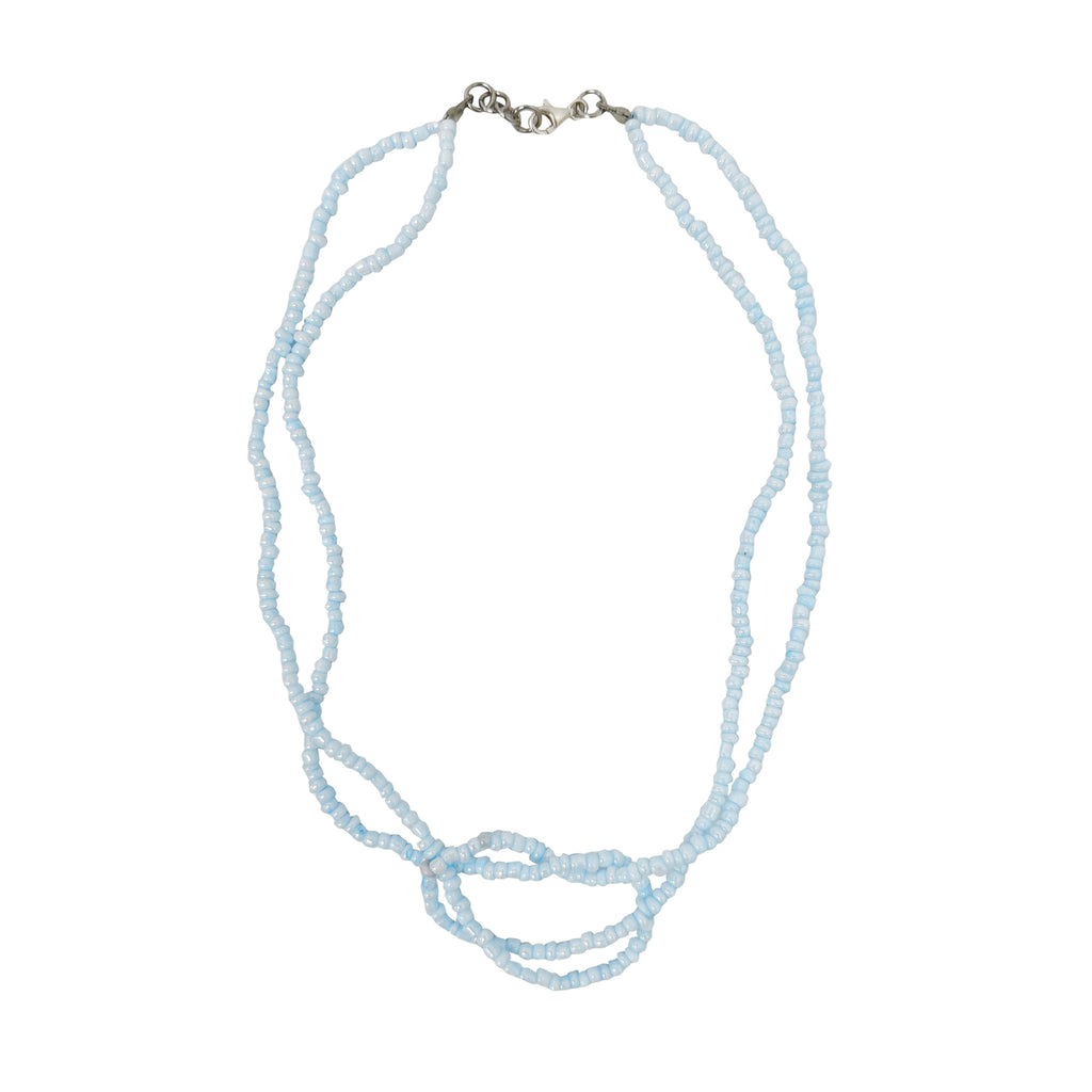 Knotted Choker - Baby Blue