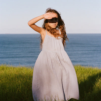 Darcy Dress - Pale Indigo