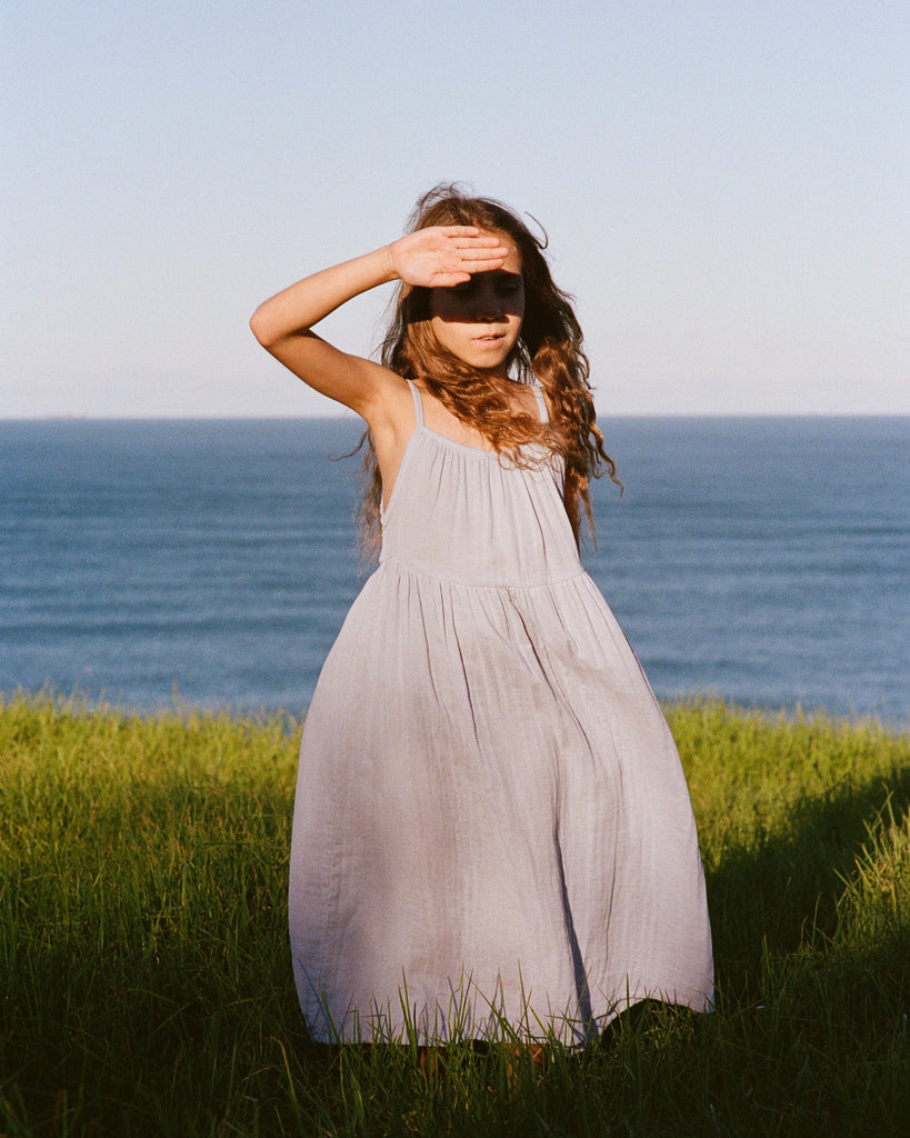 Darcy Dress - Pale Indigo