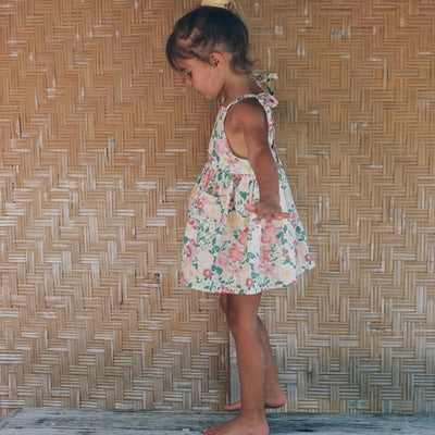 Luna Pinafore - Garden Floral
