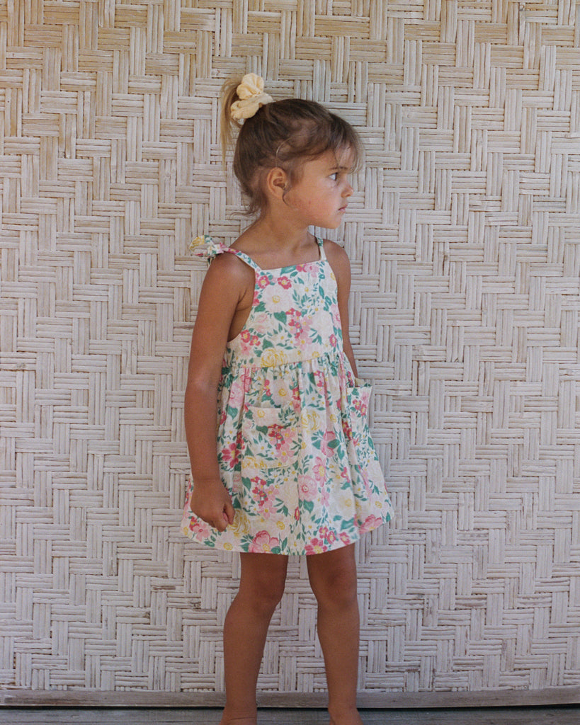 Luna Pinafore - Garden Floral