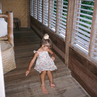 Luna Pinafore - Garden Floral