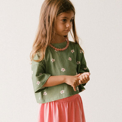 Crop Tee - Field Daisy