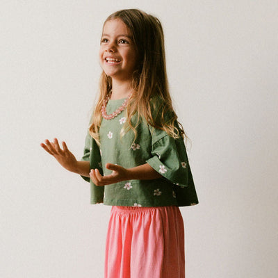 Crop Tee - Field Daisy