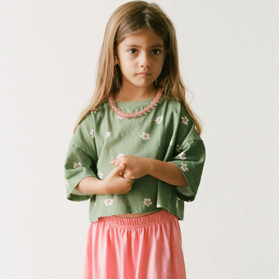 Crop Tee - Field Daisy