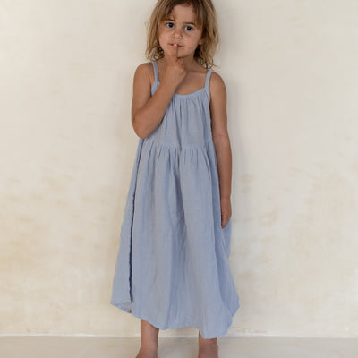 Darcy Dress - Pale Indigo