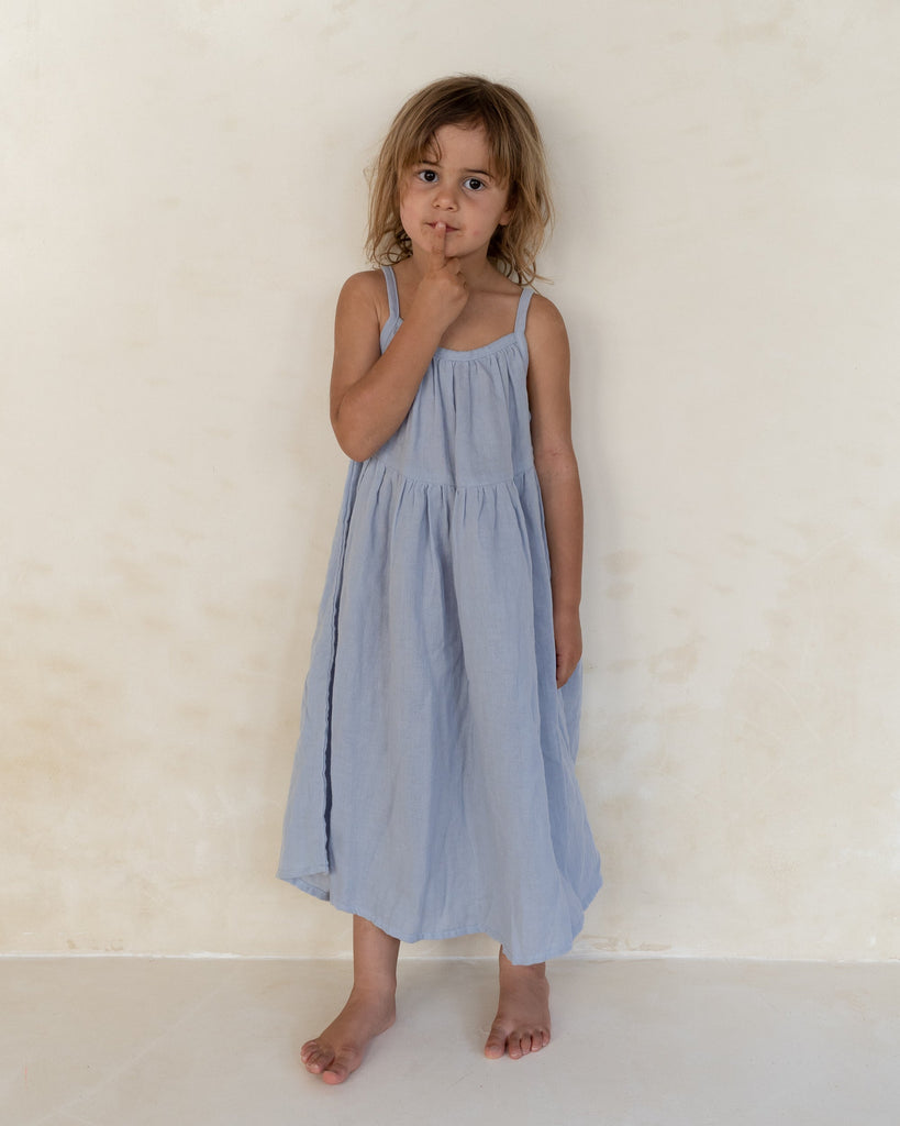 Darcy Dress - Pale Indigo