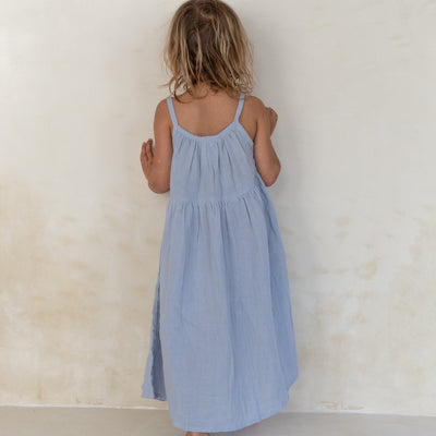 Darcy Dress - Pale Indigo