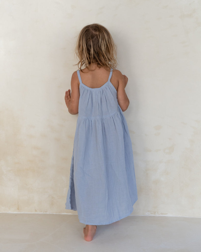 Darcy Dress - Pale Indigo