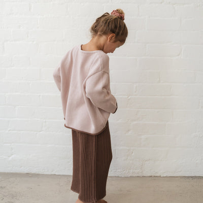 Essential Knit Jumper - Dusty Pink