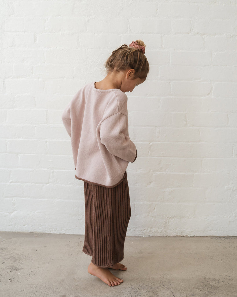 Essential Knit Jumper - Dusty Pink