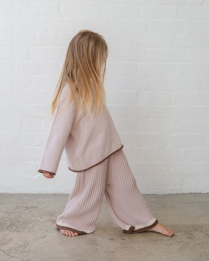 Essential Knit Jumper - Dusty Pink