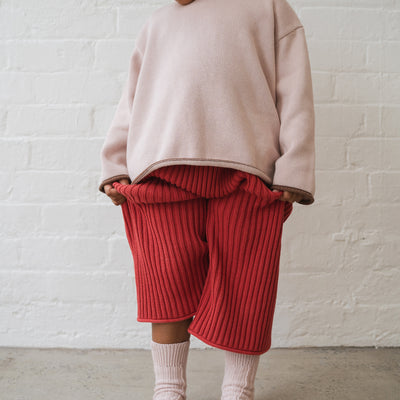 Essential Knit Jumper - Dusty Pink