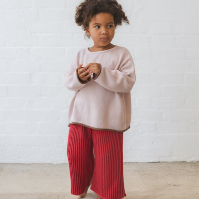 Essential Knit Pants - Chilli