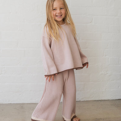 Essential Knit Pants - Dusty Pink
