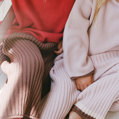 Essential Knit Pants - Dusty Pink