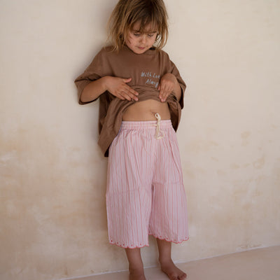 Fleur Pants - Pink Stripe