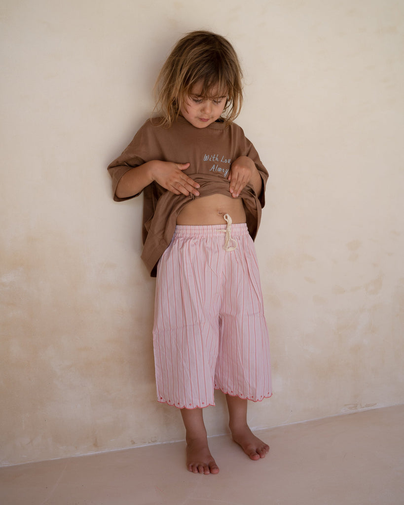 Fleur Pants - Pink Stripe