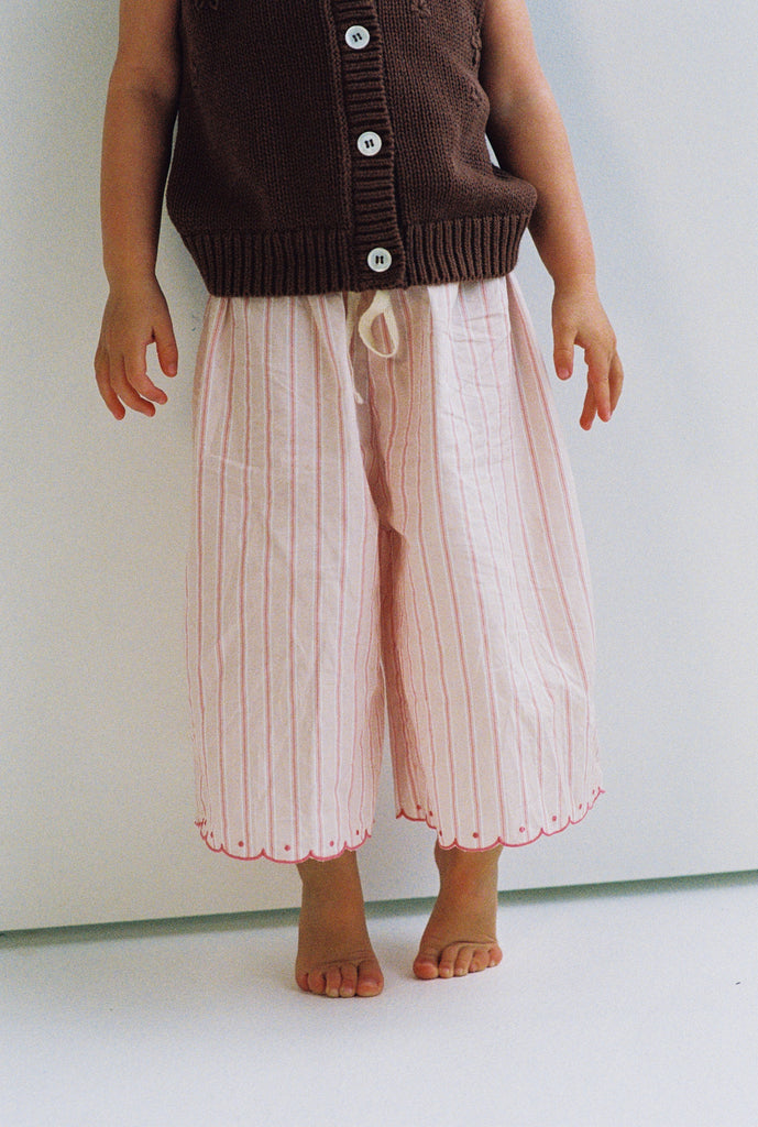 Fleur Pants - Pink Stripe