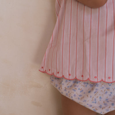 Nora Blouse - Pink Stripe