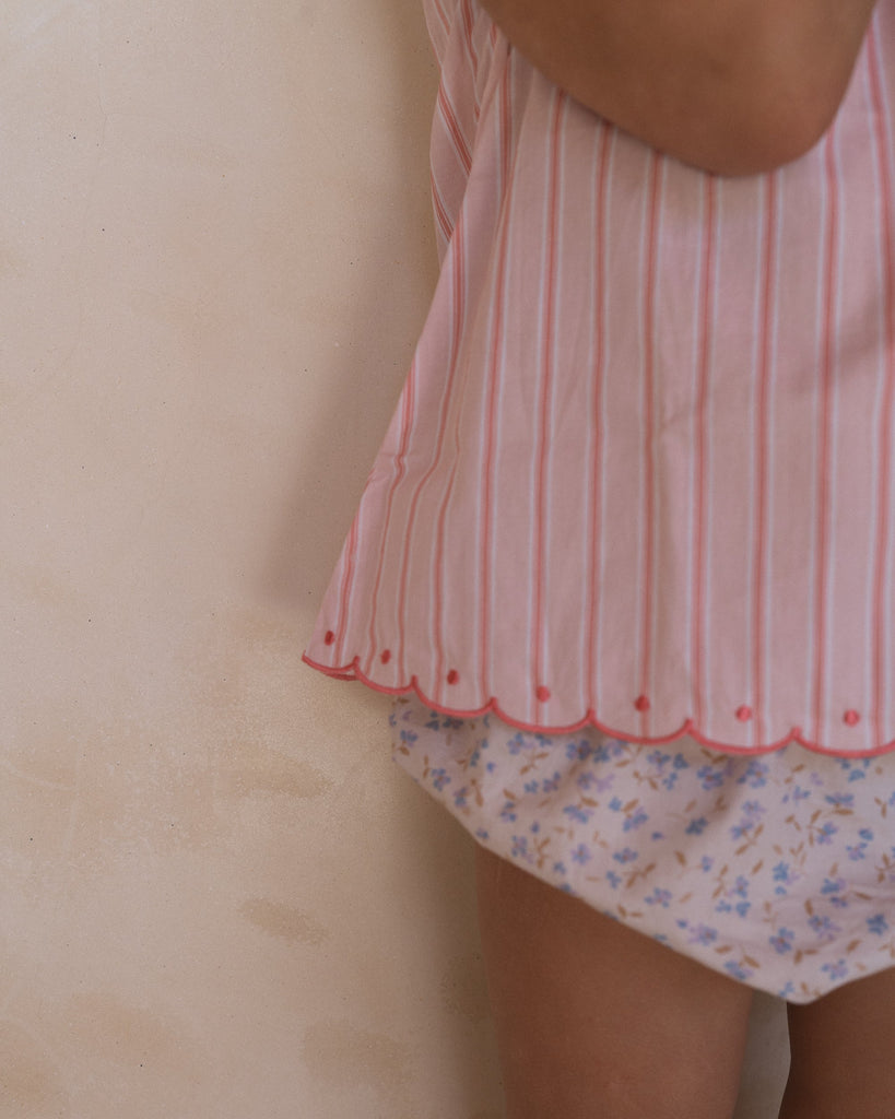 Nora Blouse - Pink Stripe