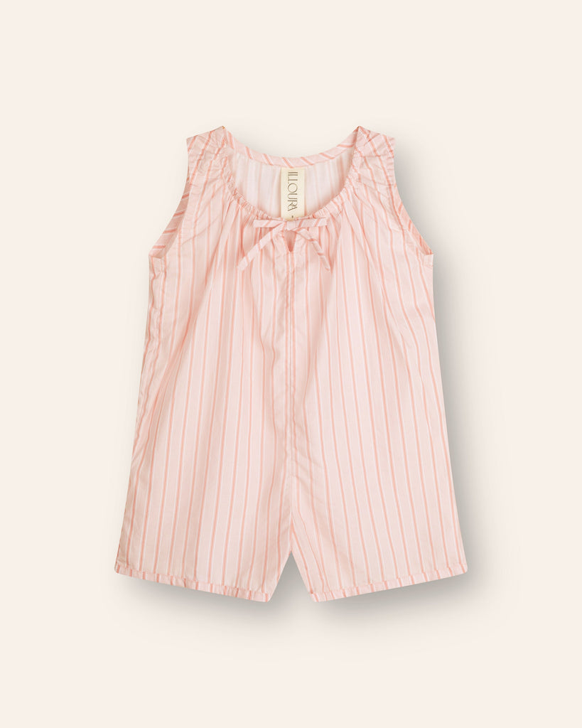Sadie Overalls - Pink Stripe