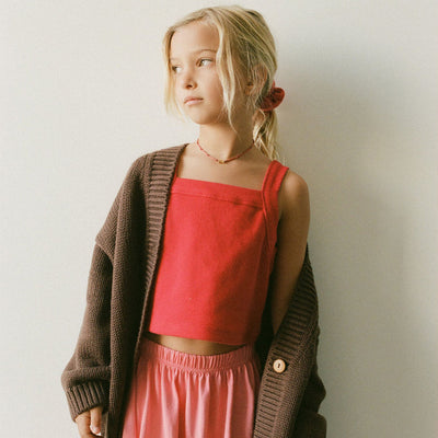 Wool Knit Cardigan - Cocoa