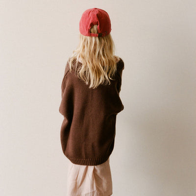 Wool Knit Cardigan - Cocoa