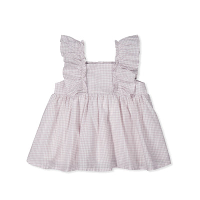 Sylvie Top - Lilac Gingham