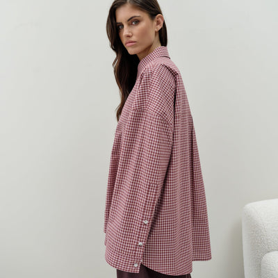 Owen Shirt - Port Wine Check