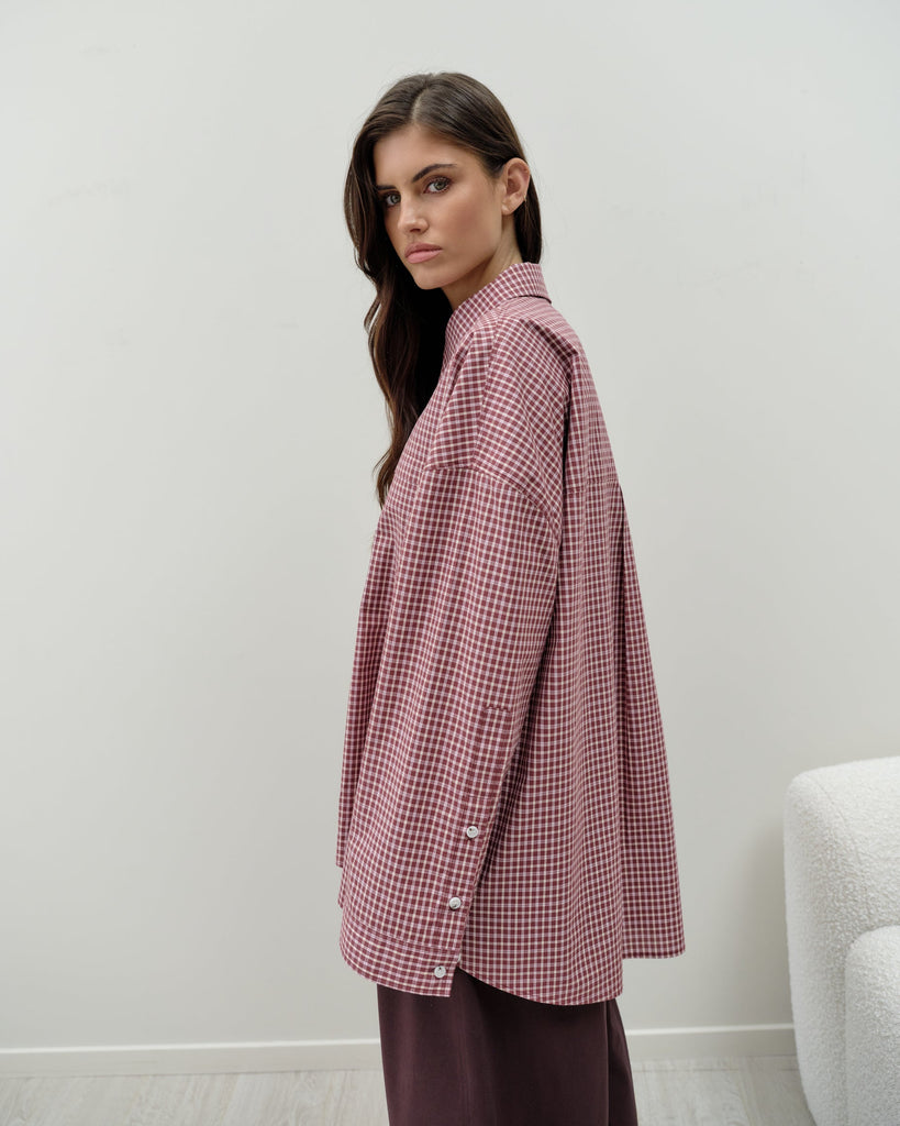 Owen Shirt - Port Wine Check