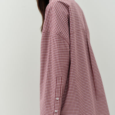 Owen Shirt - Port Wine Check
