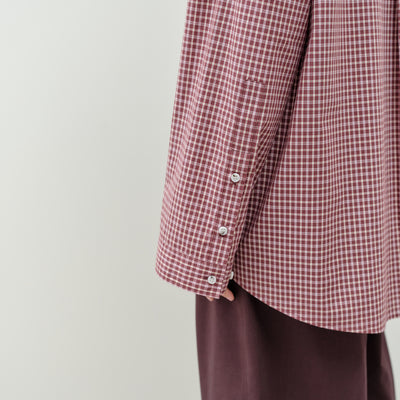 Owen Shirt - Port Wine Check