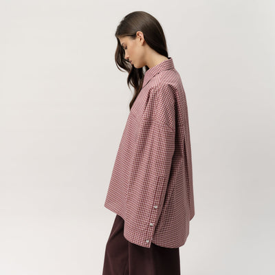 Owen Shirt - Port Wine Check