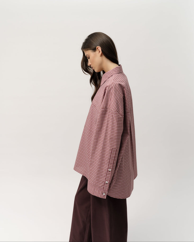 Owen Shirt - Port Wine Check