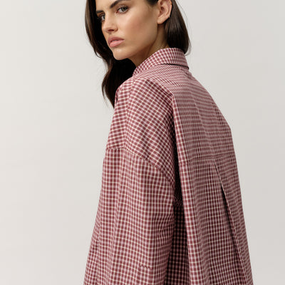 Owen Shirt - Port Wine Check