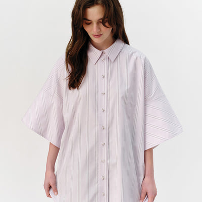 Pip Shirt - Lavender Stripe
