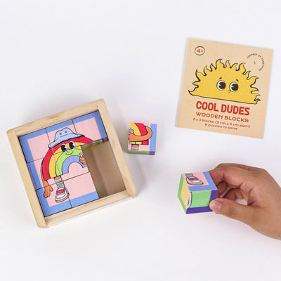 Cool Dudes Wooden Blocks