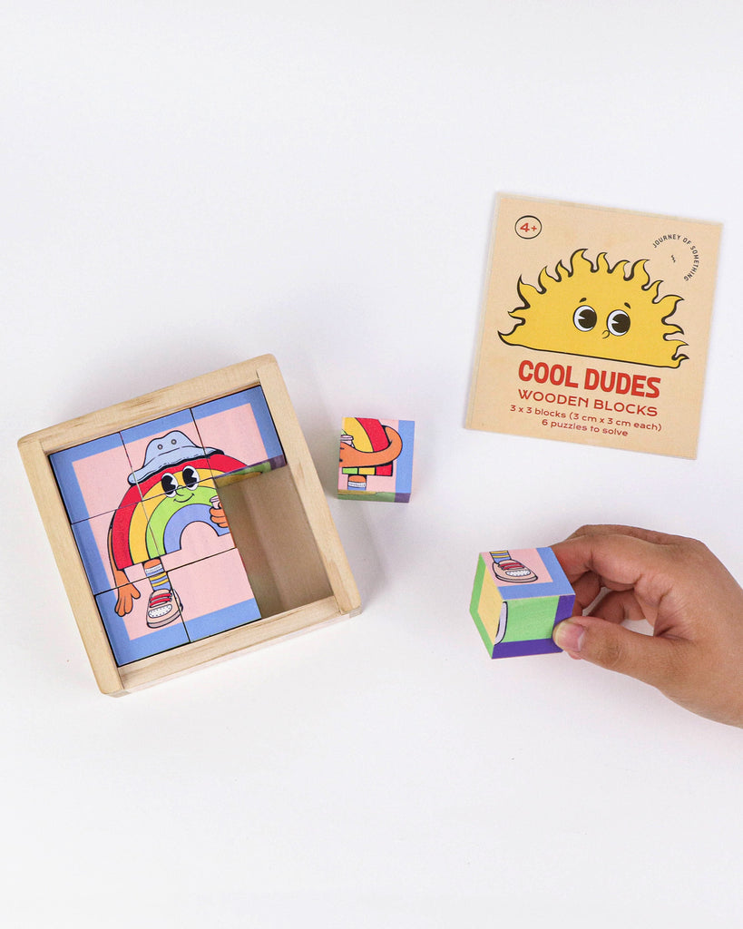 Cool Dudes Wooden Blocks