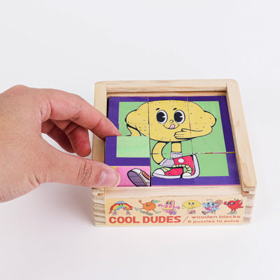 Cool Dudes Wooden Blocks