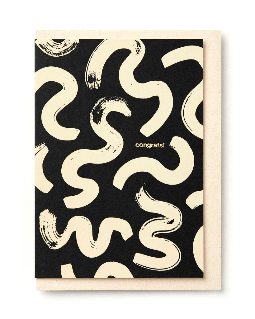 Card - Congrats Squiggles