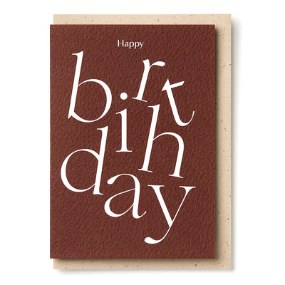 Card - Serif Birthday