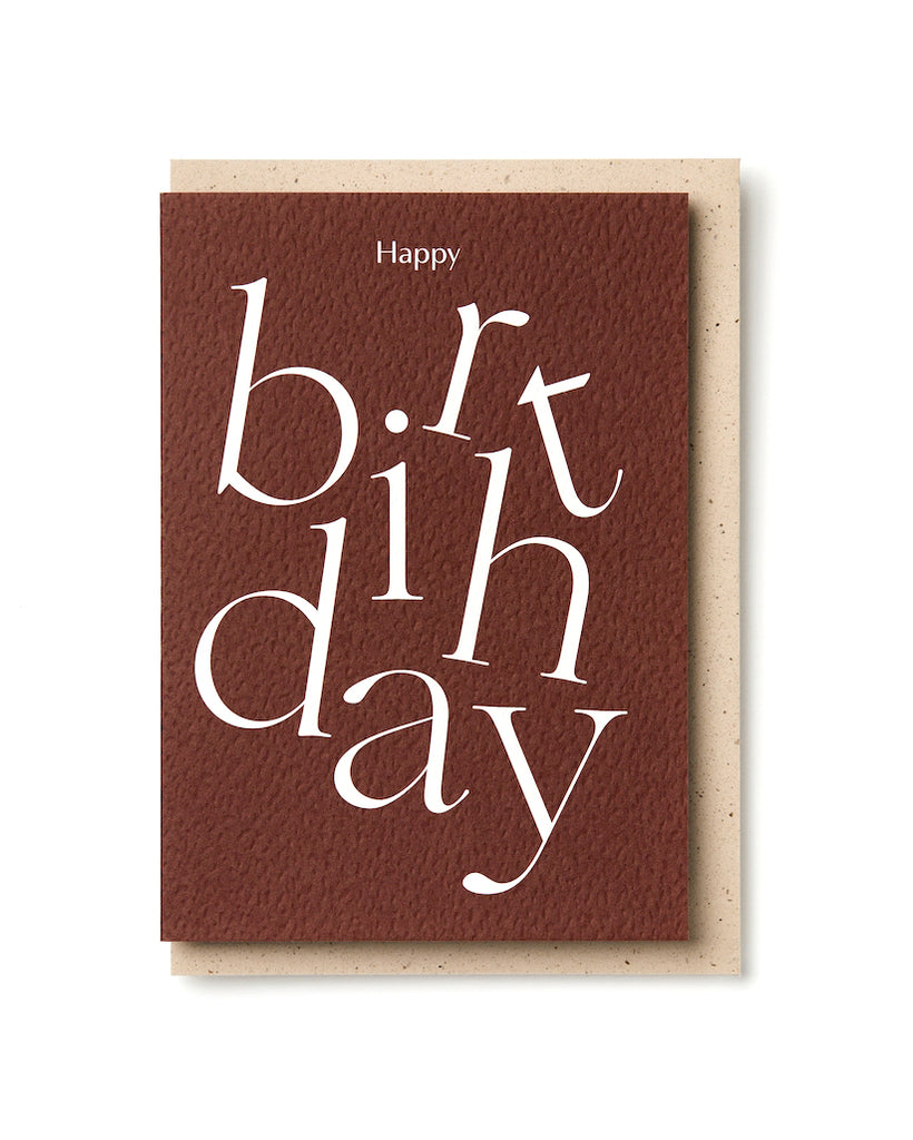 Card - Serif Birthday