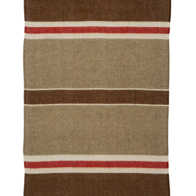 NZ Lambswool Throw - Gotland Brown